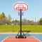 White-Red-Black Adjustable Basketball Hoop 28in Backboard Outdoor